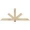 Ekena Millwork Kennewick Rough Sawn Timber Gable Bracket, Douglas Fir, 60"W x 25"H x 4"D x 4"F, 10/12 Pitch GBW060X25X0404KEN00RDF - alternate 1